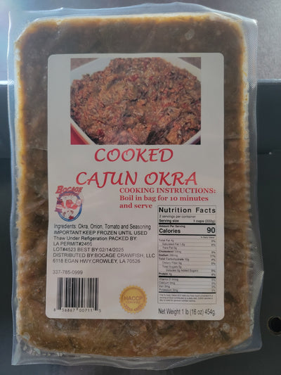 Cooked Cajun Okra